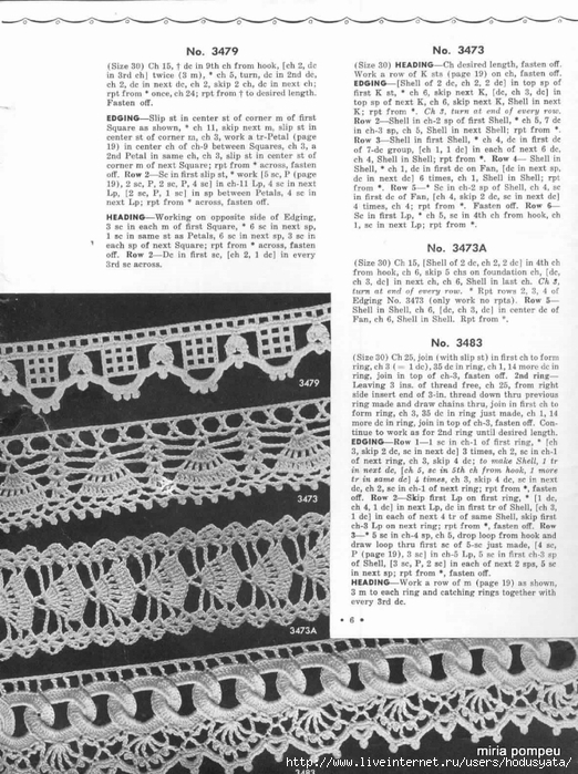 1951 Crochet Easy to make Edgings-6 (522x700, 307Kb)