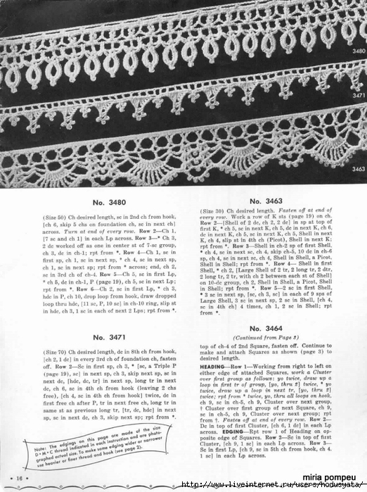 1951 Crochet Easy to make Edgings-16 (522x700, 291Kb)
