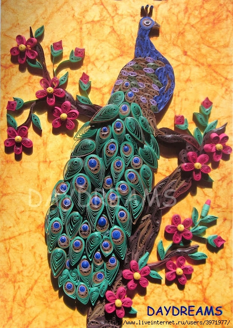 Quilled peacock1 (1) (456x640, 317Kb)