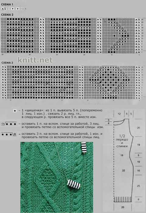 vyazannyj-spicami-sarafan-izumrudnogo-cveta-shema (480x700, 233Kb)