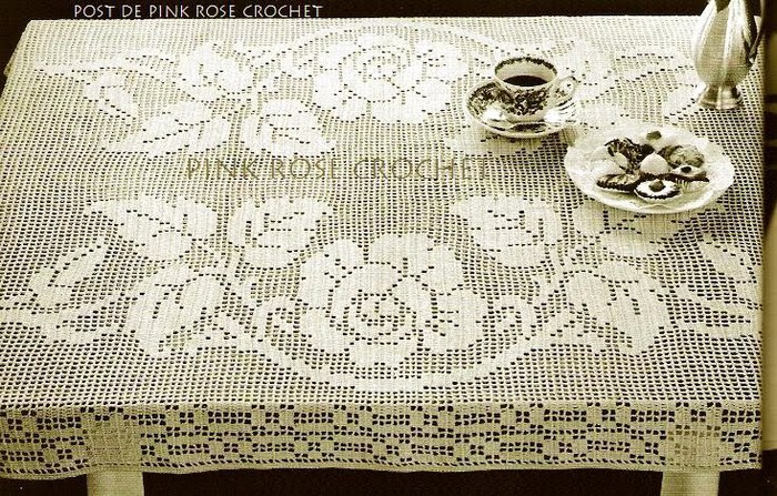 Toalha Rosa Crochet Filet - PRose Crochet (700x447, 164Kb)