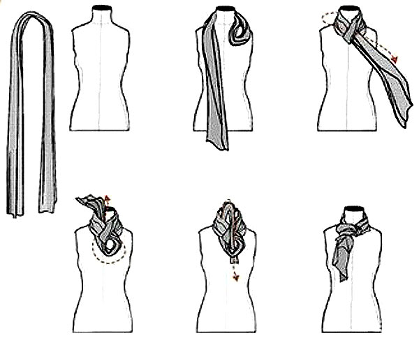 Как завязать платок
