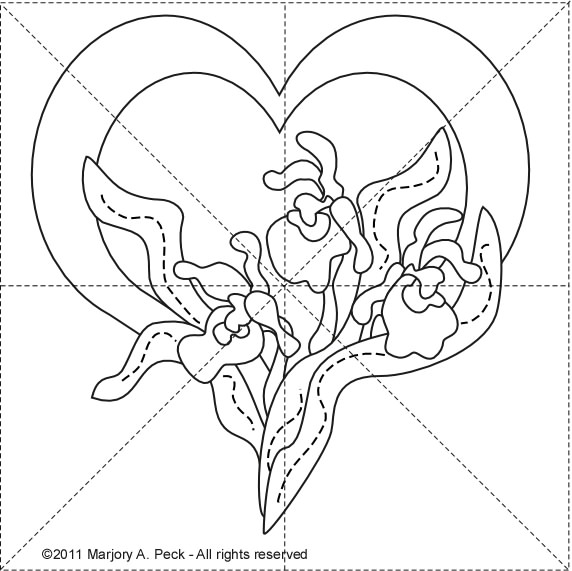 Lady Slipper Heart 8inch (572x571, 68Kb)