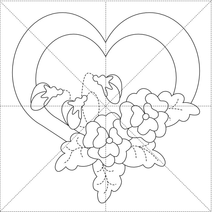 Pansy Heart 12inch (700x700, 86Kb)