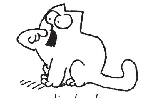 Картинки для срисовки кот саймон