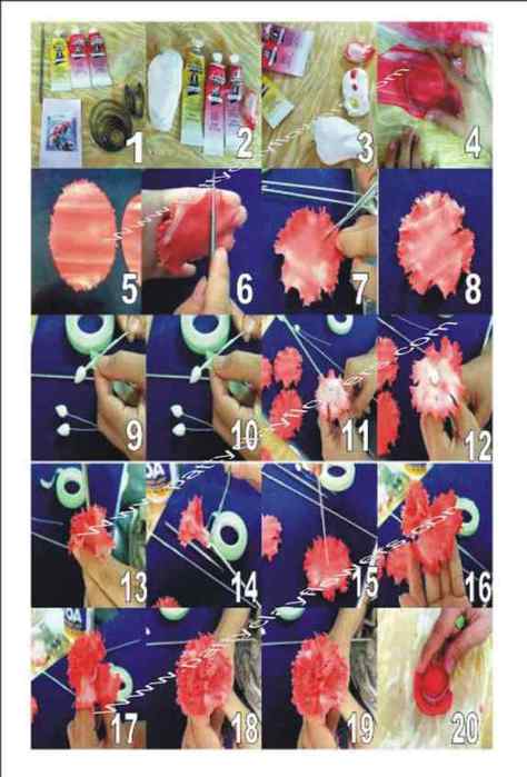 How to make clay flowers carnation 01 (474x700, 36Kb)