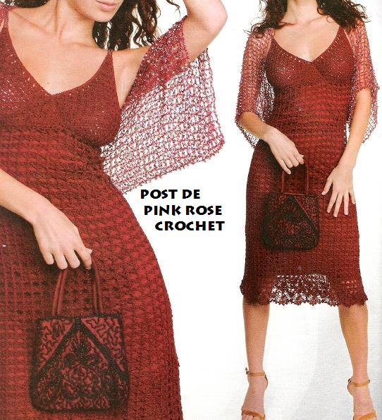 Vestido c Pelerine de Croche - PRose Crochet (542x596, 78Kb)