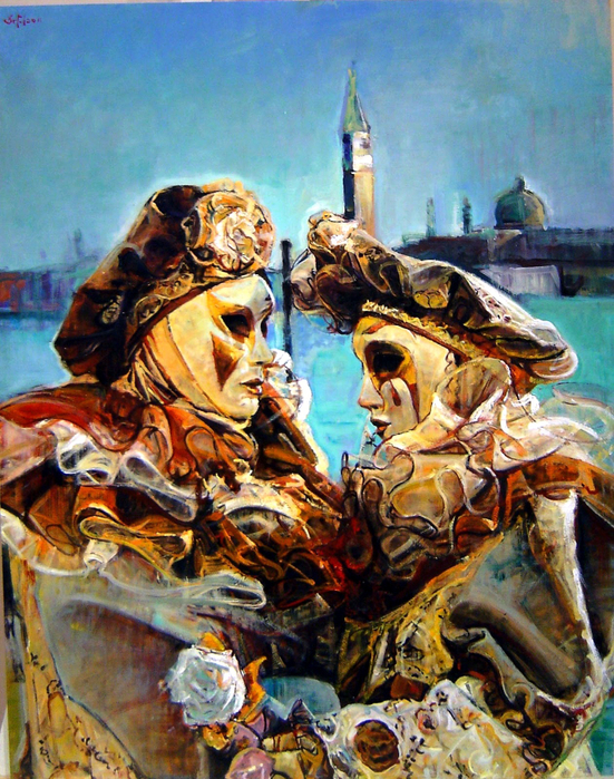 70 x 90 cm - Romantica Venezia (551x700, 611Kb)