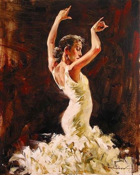Картина танцовщица живопись