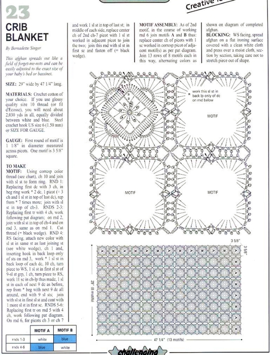 Magic Crochet #140  -Crib Blanket 2end (532x700, 284Kb)