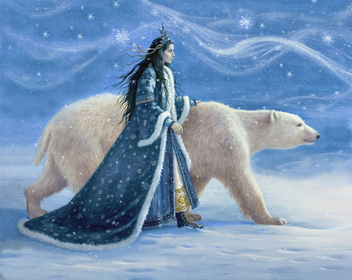 FP314_Snow Princess and Polar Bear (700x557, 146Kb)