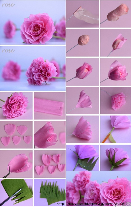 Маленькие цветы из бумаги своими руками + 188 идей (фото)