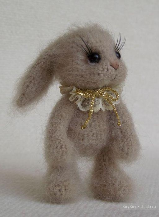 Кролик из джута крючком (behet.handmade)