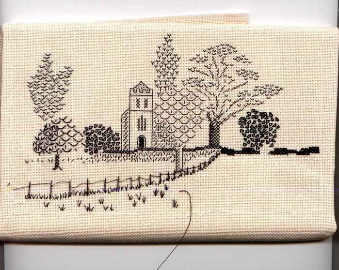Embroidery Blackwork StPetersChurch (700x558, 378Kb)