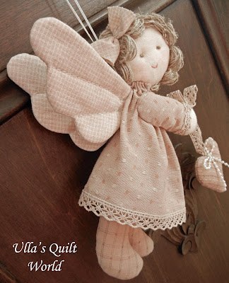 Текстильные примитивные куклы - ангелы