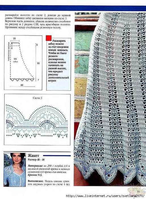 Летний костюм крючком для женщин схемы и описание