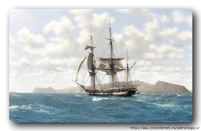      17  1835  (HMS Beagle in the Galapagos, 17th October 1835) (700x456, 231Kb)