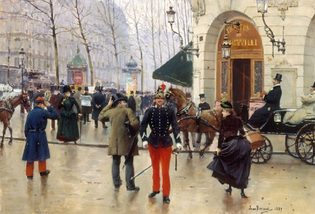 25Le boulevard des Capucines devant le Theatre du Vaudeville,1889 (637x432, 297Kb)