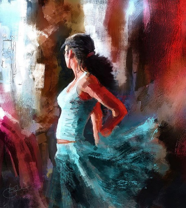 1_digital_painting__indian_woman_kiran5 (626x700, 487Kb)