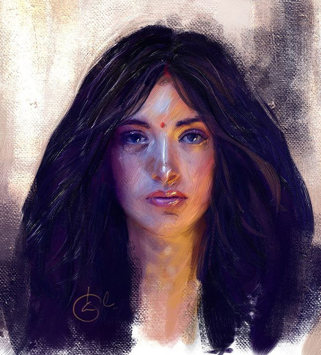 1_digital_painting__indian_woman_kiran8 (633x700, 495Kb)
