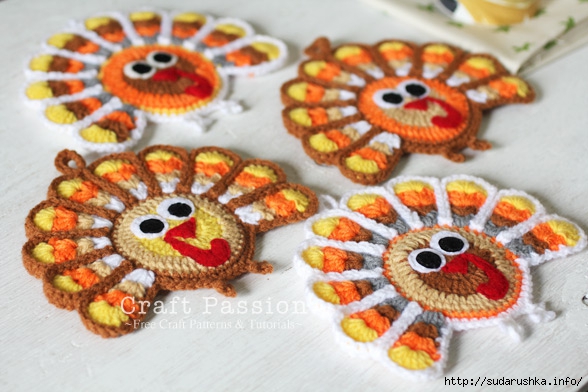 crochet-turkey-coaster-4 (588x392, 174Kb)