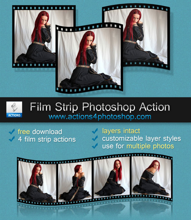 Film Strip Photoshop Free Action (609x700, 454Kb)