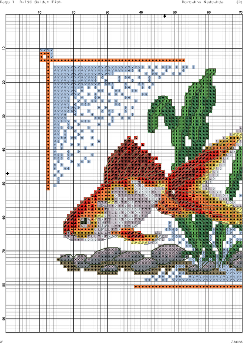 Схема вышивки бисером подводный мир