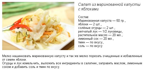 Маринованная капуста технологическая карта