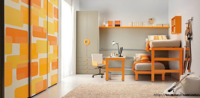 Tumidei-Shared-Kids-Room-featuring-orange-and-white-combination (700x346, 131Kb)
