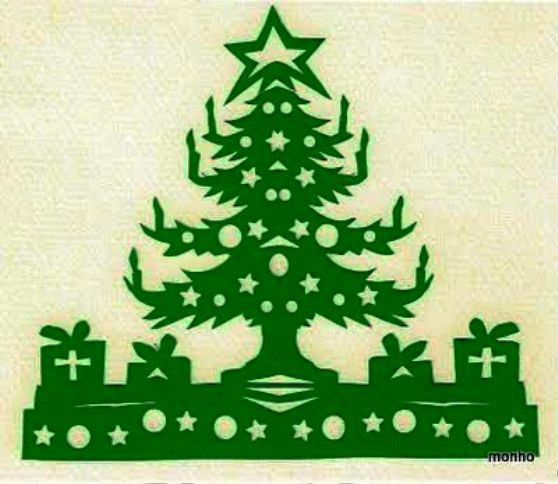 xmas tree papercut (558x484, 52Kb)