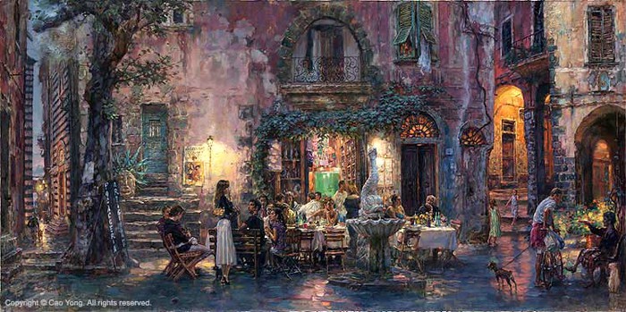 cao-yong-2008-pretty-life-in-monterosso-art-painting (700x349, 111Kb)