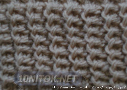 Детский снуд-хомут польской резинкой без швов: описание вязания