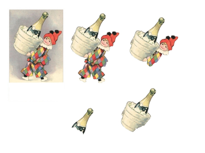 bonne année arlequin et champagne (700x525, 109Kb)