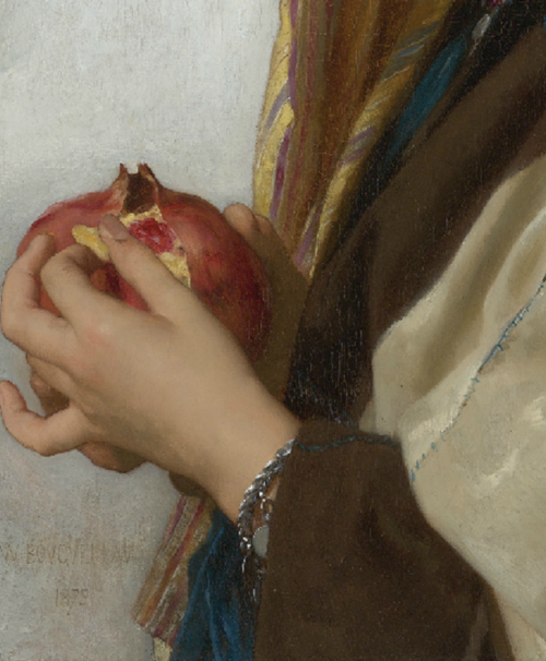 L‘Orientale à la grenade (Girl with a Pomegranate), 3 detail, 1875 (500x606, 477Kb)