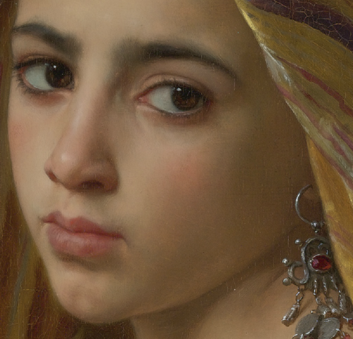 L‘Orientale à la grenade (Girl with a Pomegranate), 2 detail, 1875 (500x480, 350Kb)