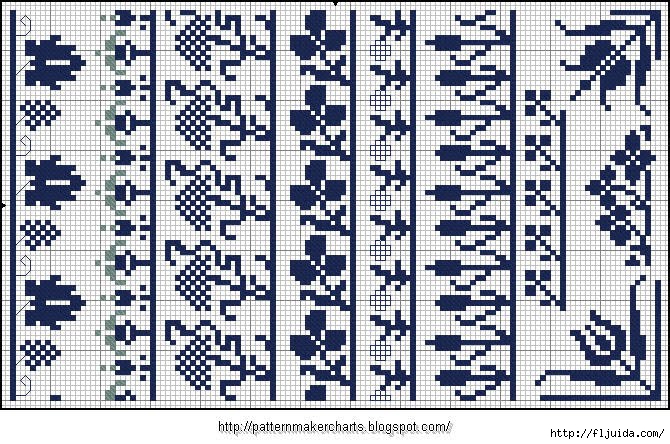 Alphabete und Muster zum Wäschezeichnen und Sticken 16 (670x444, 305Kb)