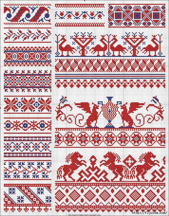Collected velikorusskih and malorossiyskih patterns for embroidery - 08 (546x700, 549Kb)