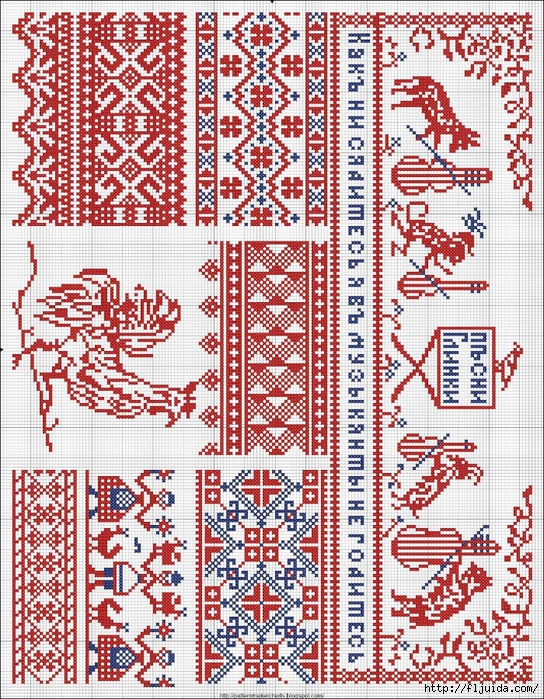 Collected velikorusskih and malorossiyskih patterns for embroidery - 10 (544x700, 539Kb)