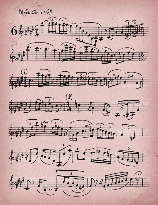 Vintage Itaian Music Rose sheet Take Your Picure (540x700, 339Kb)