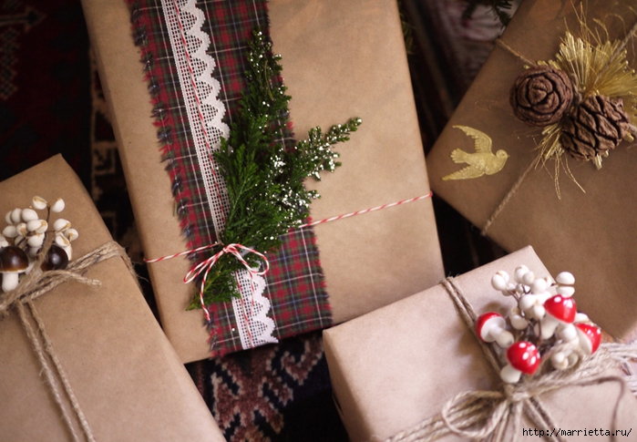 Виды новогодней подарочной упаковки