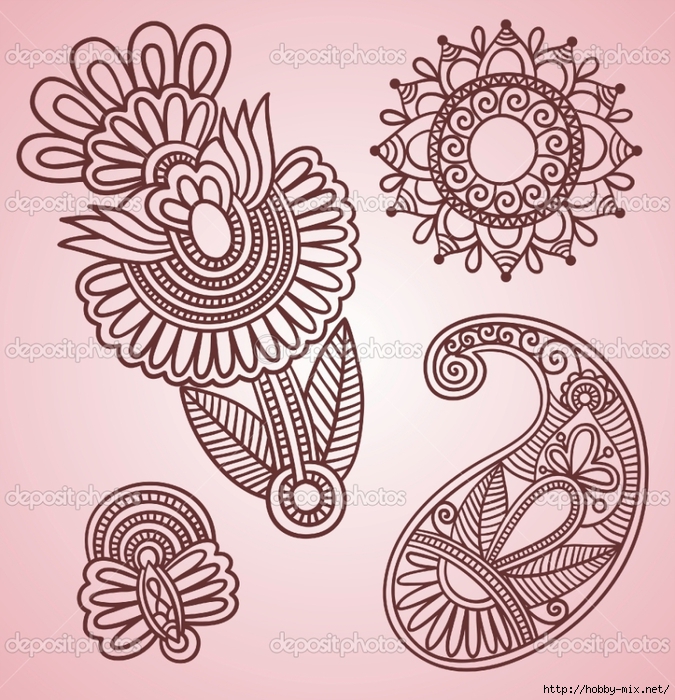 depositphotos_8026546-Flowers-and-Paisley-Design-Elements (675x700, 382Kb)