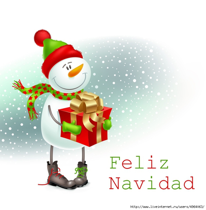 muñeco-de-nieve-con-mensaje-feliz-navidad-postales-navideñas (686x700, 194Kb)