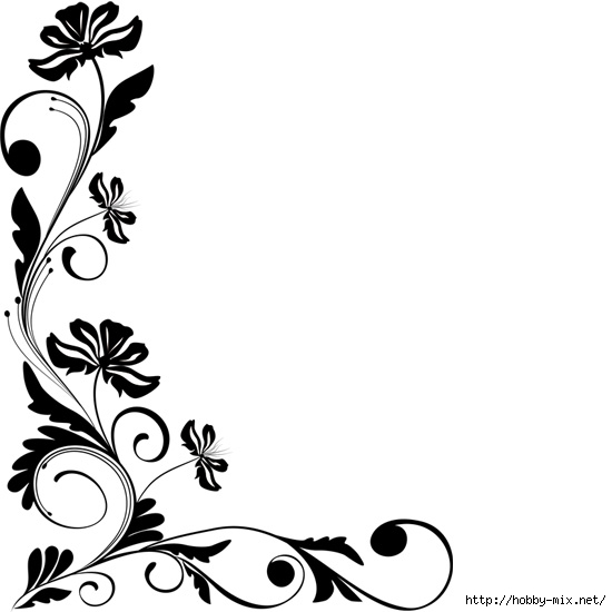Floral border design, Flower pattern drawing, Flower stencil