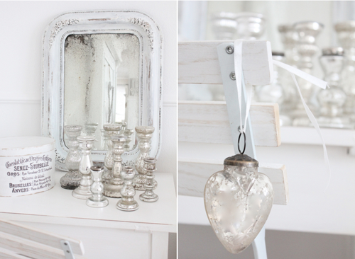 White Silver Mercury glass decorations (500x366, 254Kb)