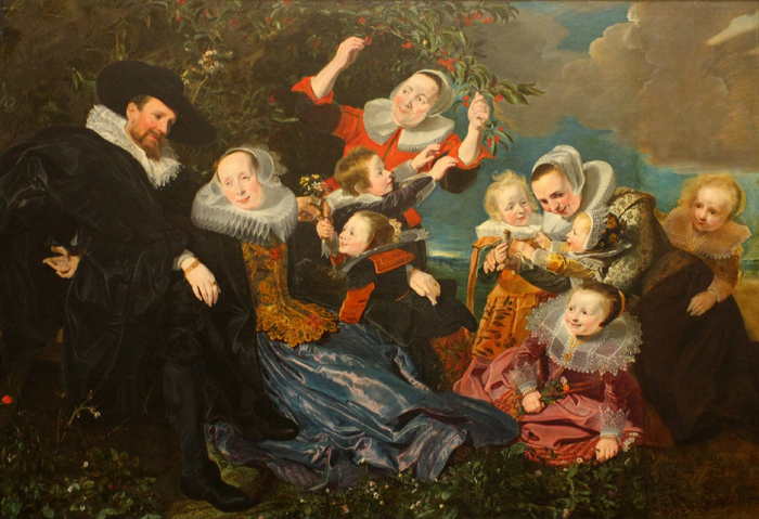 Pieter SOUTMAN, Paulus van Beresteyn (1588 - 1636) et son épouse Catarina Both van der Eem avec leurs six enfants et deux servantes (700x479, 434Kb)