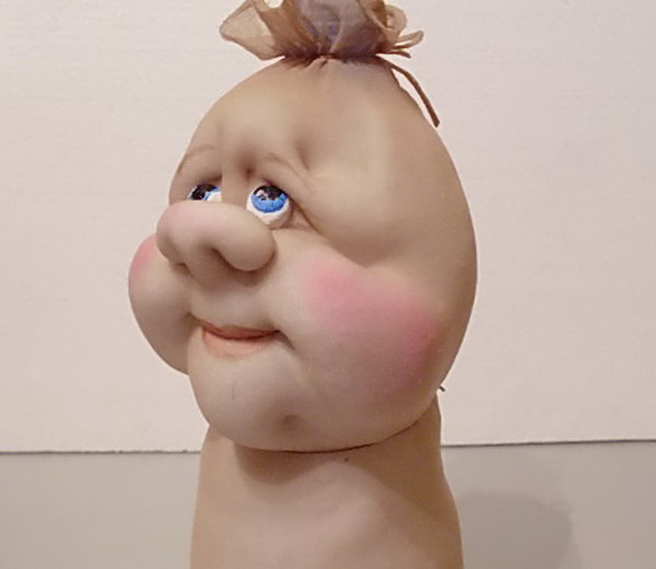 Голова куклы из колготок