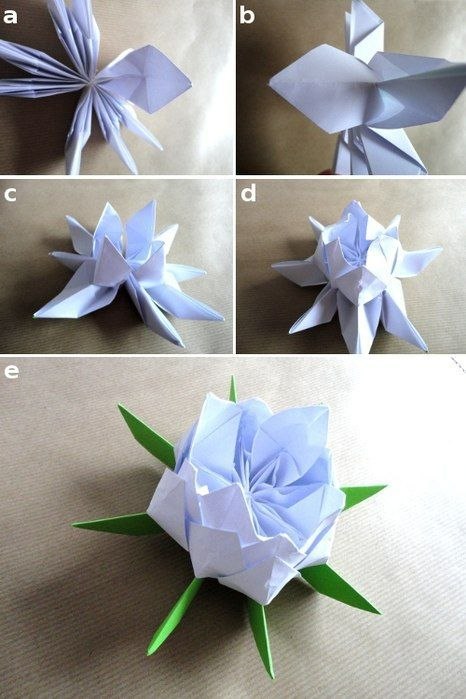Лотос цветок из бумаги своими руками