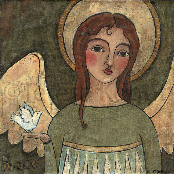 Angel of Peace 12x12 print on wood by Teresa Kogut (570x570, 136Kb)