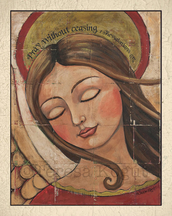 PRAY (with border) 8x10 print by Teresa Kogut (559x700, 125Kb)