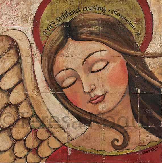 PRAY 12x12 print on wood by Teresa Kogut (570x573, 140Kb)